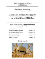 fermeture mairie