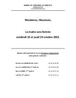 fermeture mairie